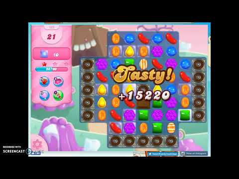 Candy Crush Level 722 Audio Talkthrough, 2 Stars 0 Boosters