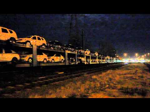 FoxRail 600 003 autószállítóval kijár KöKiről, 2015.11.27