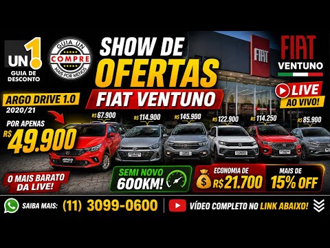 FIAT SEMI NOVO STRADA 24 HR-V 18 HB20  27 VW T-CROSS 25 (11) 3099-0600
