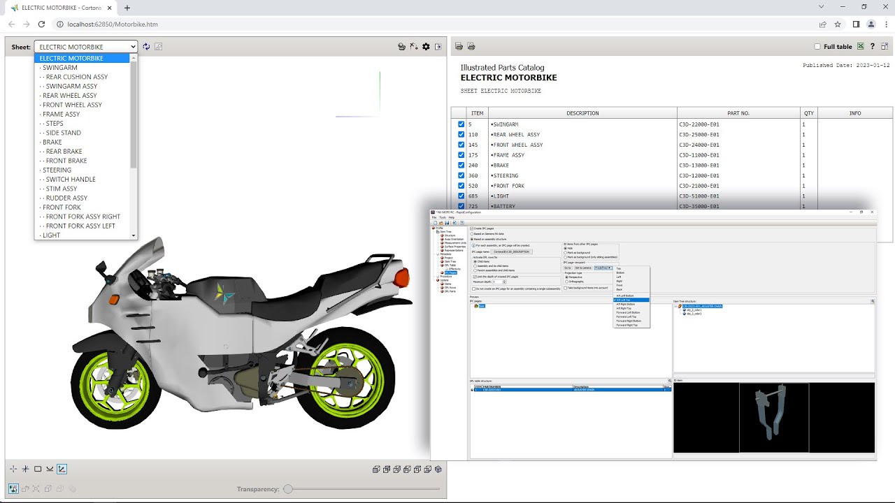 Automatic IPC generation based on assembly structure