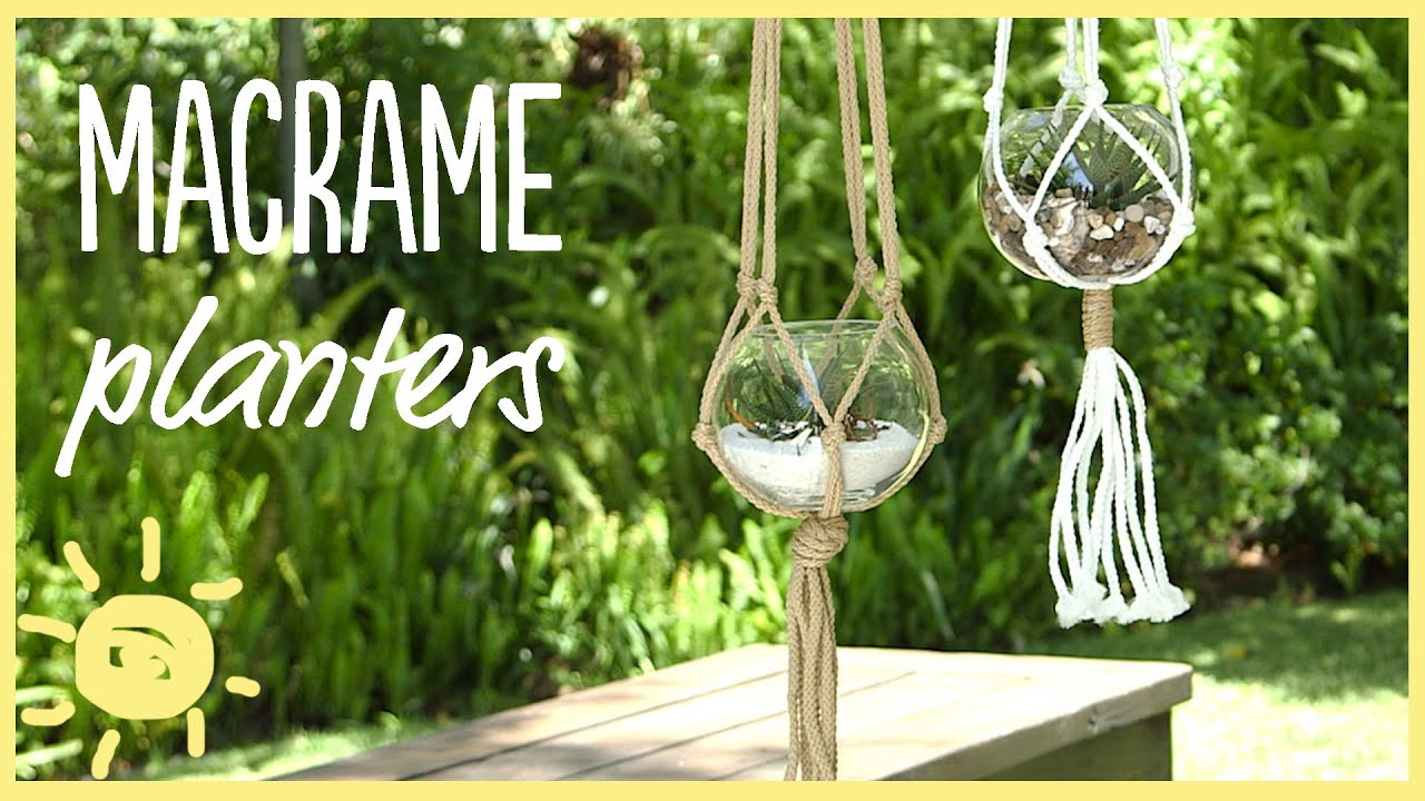 DIY | 5 Minute Macrame Planters