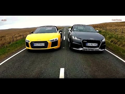Audi R8 V10 Plus vs Audi TT RS Acceleration 0-200 KM/H !!!!!!!