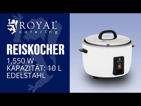 Reiskocher Royal Catering RCRK-10L | Produktpräsentation
