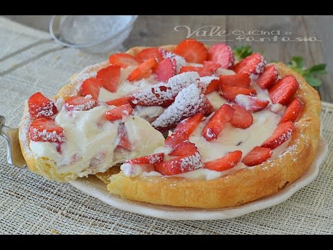 TORTA DI SFOGLIA FRAGOLE E MASCARPONE