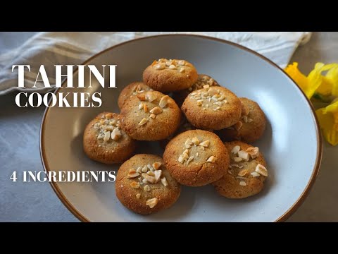 Tahini Cookies Recipe - Sugar Free (You will not notice it!!)