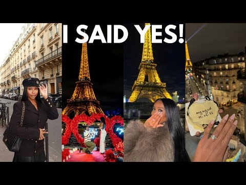 WE'RE ENGAGED! I SAID YES IN PARIS! 💍
