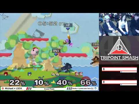 Tripoint Smash 44 Doubles - Grand Finals - Michael + LSDX (Red) Vs Books + Lowercase hero (Blue)
