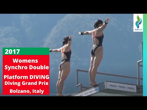 2017 Womens 10 meter Tower Double Synchro Diving Grand Prix Bolzano