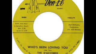 D'Accords - Who's Been Loving You (Don-El 110) 1961