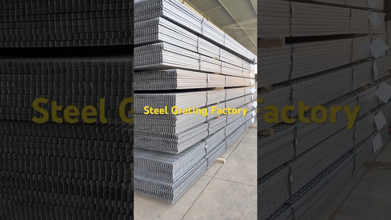 Steel Grating Manufacture #steelgrating #steelgratingfactory #untreatedsteelgrating