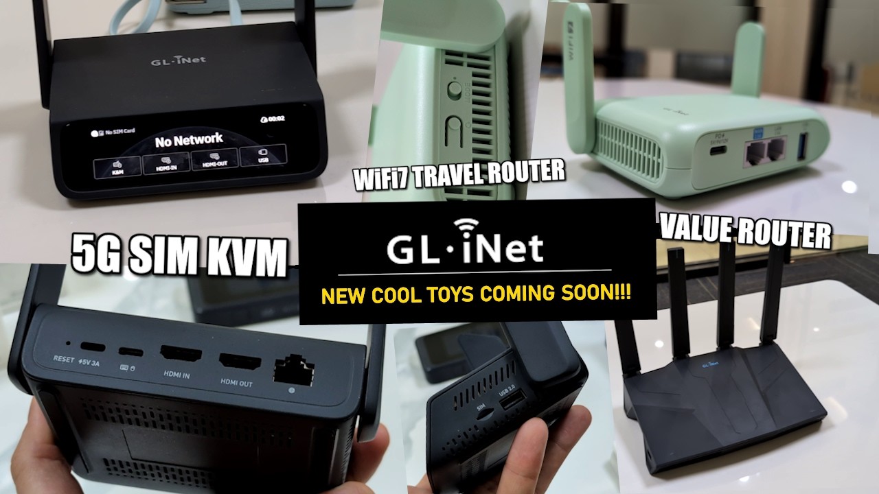 Gl.iNet Beryl 7, Comet 5G and Flint 3e Revealed