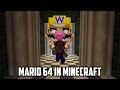 Super Mario 64 In Minecraft Retro64 M64 The Wario Apparition