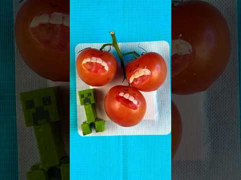 , title : 'Emergency #FruitSurgery! Tomato Triplet Separation #DiscountDentist #FoodSurgery #ASMR #Satisfying'