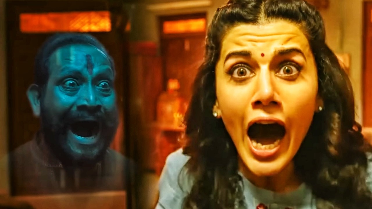 Taapsee Pannu को आयने में भूत दिख गया 😱🥶😨| Kanchana 3 फिल्म का Horror सीन