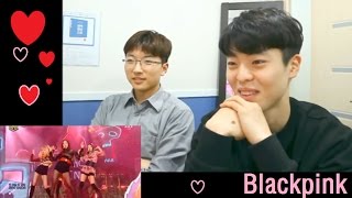 Korean men react [Blackpink-Playing with fire]