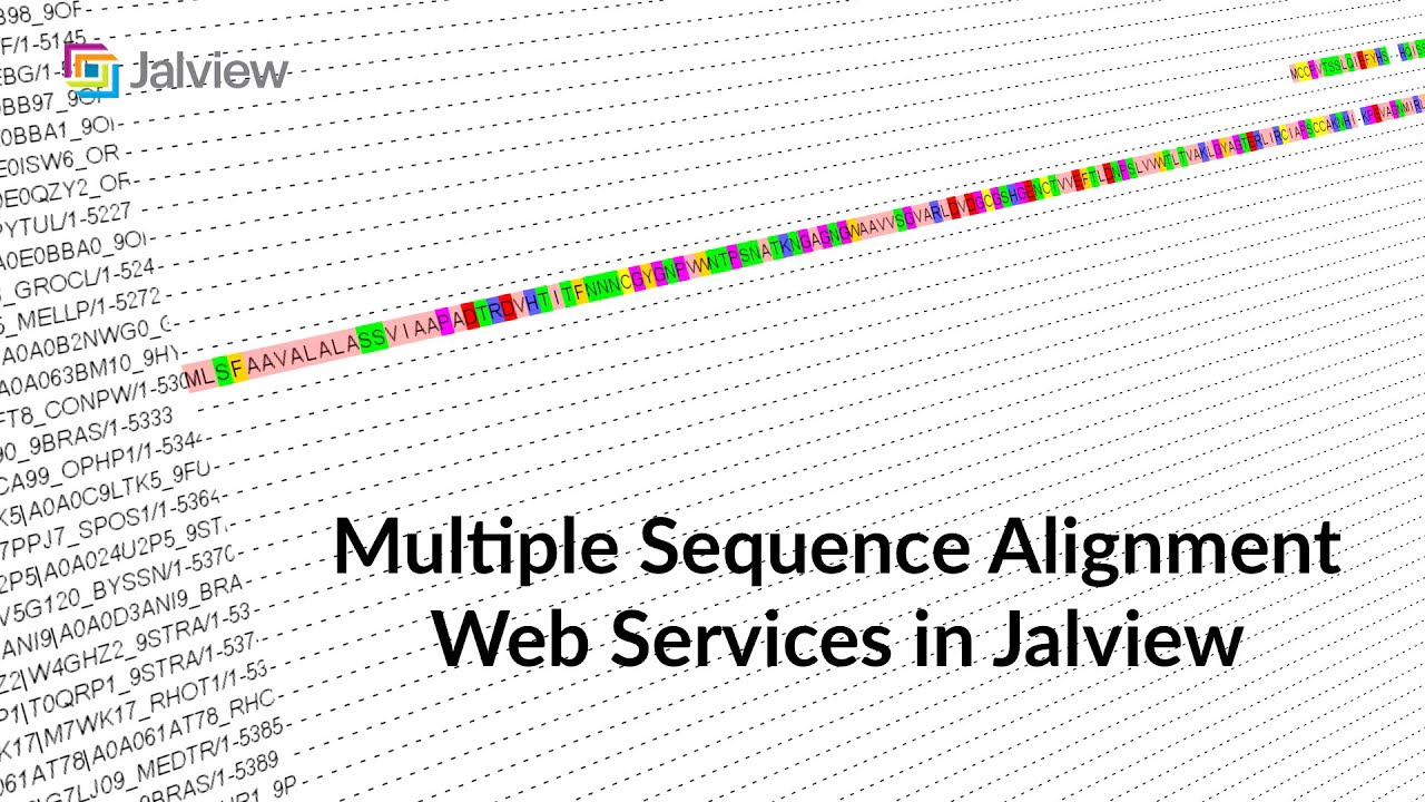 Multiple Sequence Alignment services in Jalview (School of Life Sciences, University of Dundee)