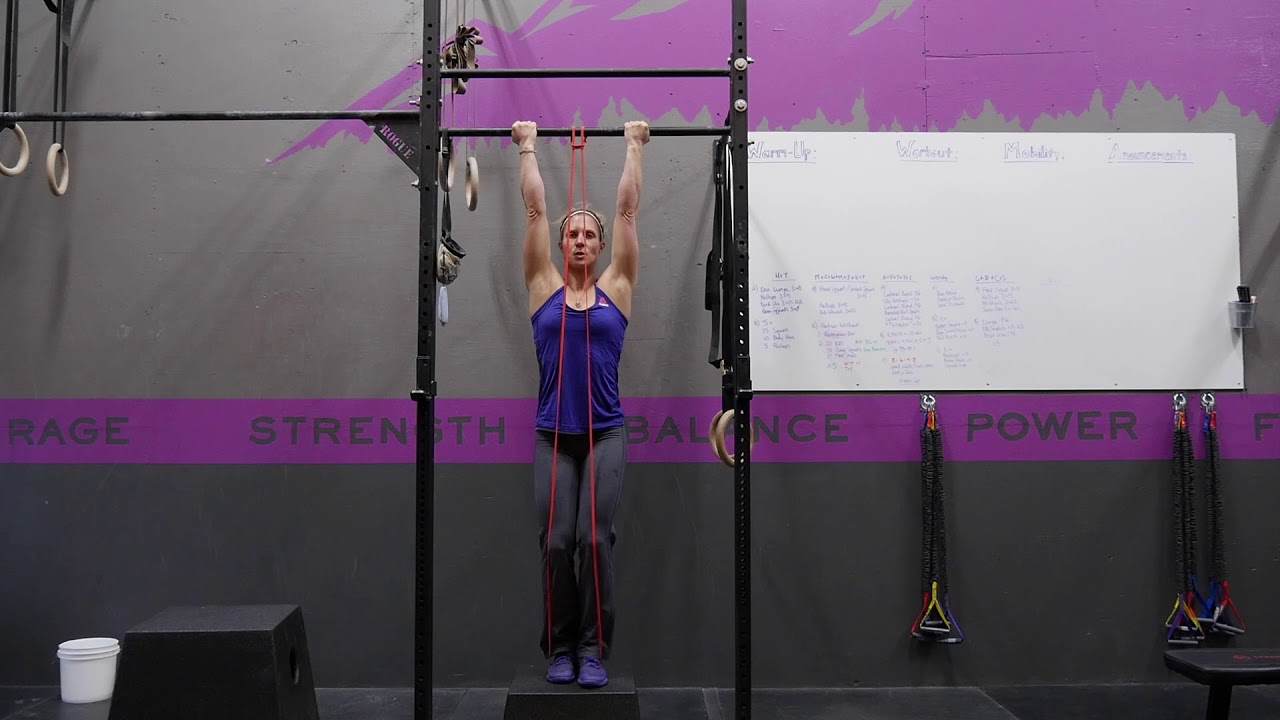 Band Assisted Chin Up - YouTube