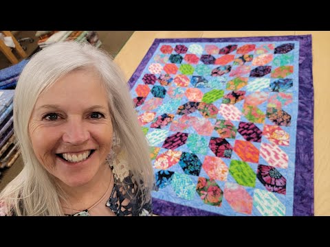 EASIEST BEGINNER QUILT EVER!! ***FREE PATTERN*** "Mini Petals" tutorial!