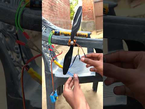 2wings Propeller Connect & Thrust Test On BLDC Drone Motor