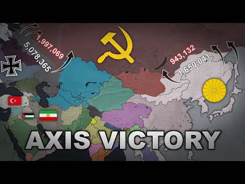 World War 2 Axis Victory with Army Sizes (Every Day)