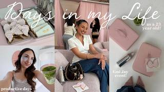 DAYS IN MY LIFE as a 23 y/o 🤍 productive days, emi jay event in la, skincare, cleaning, etc!