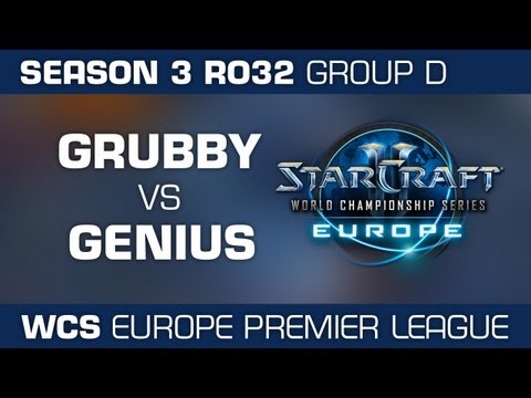 Grubby vs. Genius - Group D Ro32 - WCS Europe Season 3 - StarCraft 2