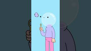 blowing bubbles