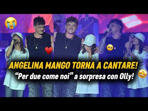 Angelina Mango torna a cantare a sorpresa sul palco “Per due come noi” insieme a Olly! 