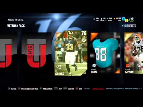 Madden 16 MUT Veteran bundle opening!