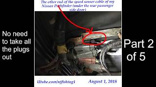 Nissan Pathfinder Speed sensor under truck broken - diy repair (Part 2 of 5) P0500 code