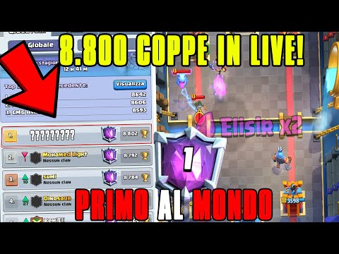 DA 8.500 a 8.800 COPPE | Il GIOCATORE PIÙ FORTE di SEMPRE? | Clash Royale ITA