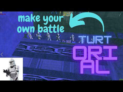 how to maker your own star wars battle - men of war: galaxy at war mod editor turtorial!