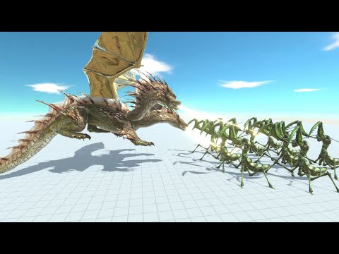 NEW HYDRA VS ALL UNITS ARMY (Giant Invertebrates) - animal revolt battle simulator wings