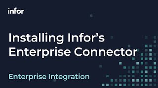 How to install Infor's Enterprise Connector