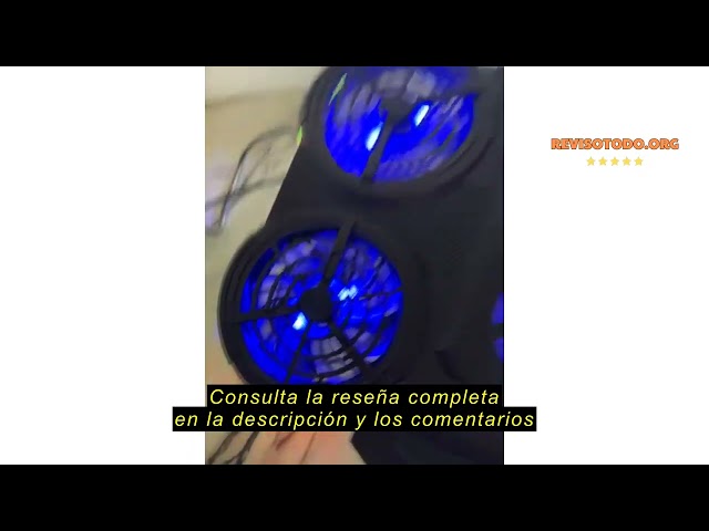 Vídeo relacionado con NK Base Refrigeradora Portátil Gaming 17" - 10 Modos Luces LED RGB, 6 Ventiladores Silenciosos con Velocidades Ajustables, 4 Alturas Ajustables, Puerto USB, Phone Holder, Refrigeración Rápida