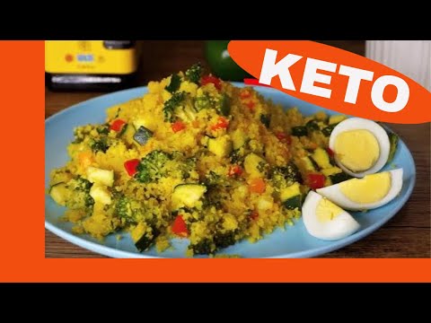 Cómo Hacer Arroz de Coliflor con Verduras 🥦🌶 el Mejor Sustituto de Arroz y es KETO❗️