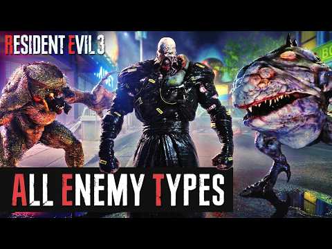 All Enemy Types & Bosses in Resident Evil 3 (Remake) [RE3]