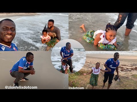 It Ended In Tears: Zionfelix & Talented Kidz Winner Nakeeyat Chill Big Time At Private Beach