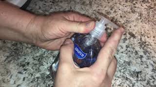 How to open pop-up pump soap or shampoo bottle