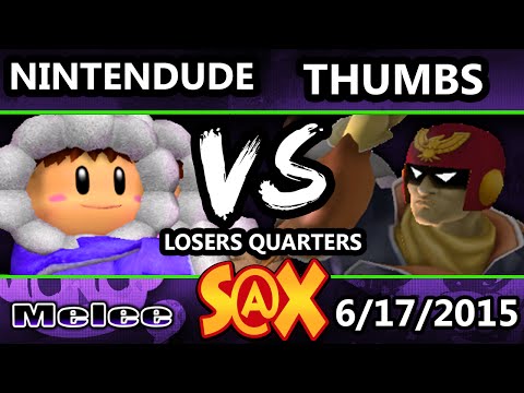 S@X 102 - ThumbsWayUp (Captain Falcon) Vs. VGz | Nintendude (Ice Climbers) SSBM LQ - Smash Melee