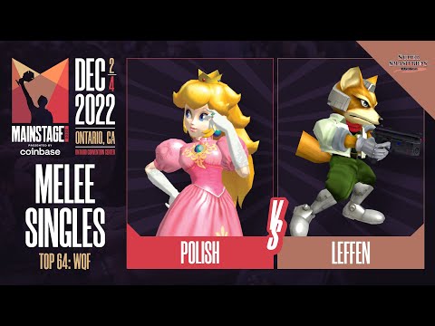 Polish (Peach) vs Leffen (Fox) - Melee Top 64 Winners Quarter-Final  - Mainstage 2022