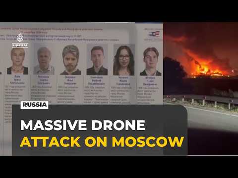 Ukraine launches record drone attack on Moscow as Russia votes