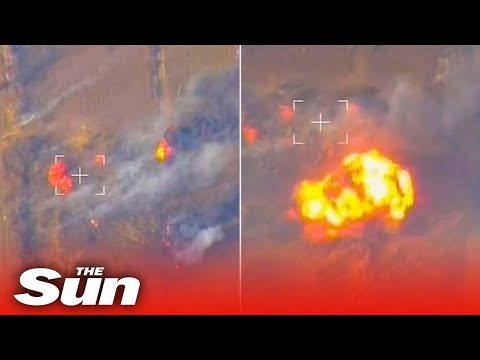 Defiant Ukrainian forces continue to fire rockets at enemy despite being hit by Russian attack