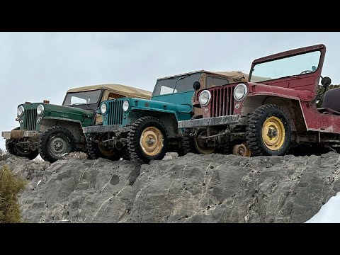 First Civilian Jeeps 1946 CJ2A, 1949 CJ3A & 1954 CJ3B @therealjeepguy