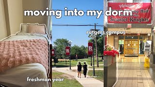 MOVE-IN DAY 📦 Rutgers BEST hall, moving into my dorm, adjusting to a new environment