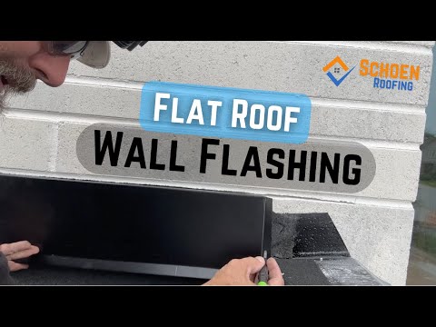 Flat Roof - How to Install Wall Flashings