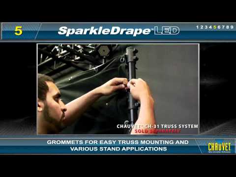 Chauvet Sparkle Drape LED Mobile Backdrop 3 x 2m, зображення 1