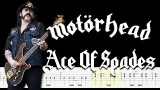 Motörhead – Ace Of Spades (Bass Tabs | Notation) @ChamisBass #chamisbass #aceofspades #basstabs