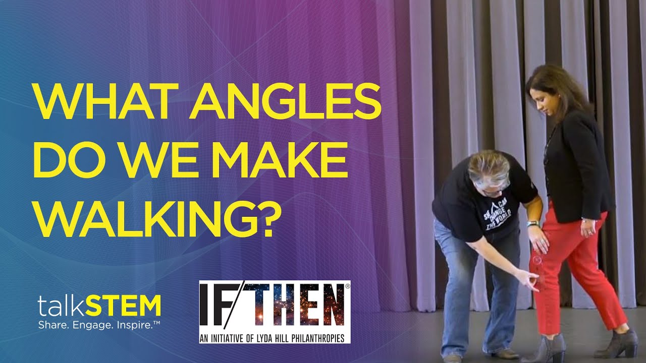 What Angles do We Make when We Walk?