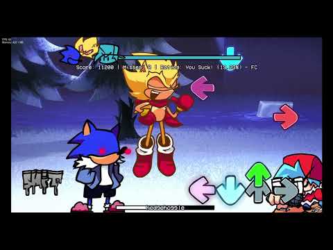 Friday Night Funkin' Hedgehoggle - Bonedoggle but Sunky & Fleetway Sonic Sings it (FNF Mod/Hard/EXE)